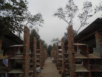 正在擴建中的兔場